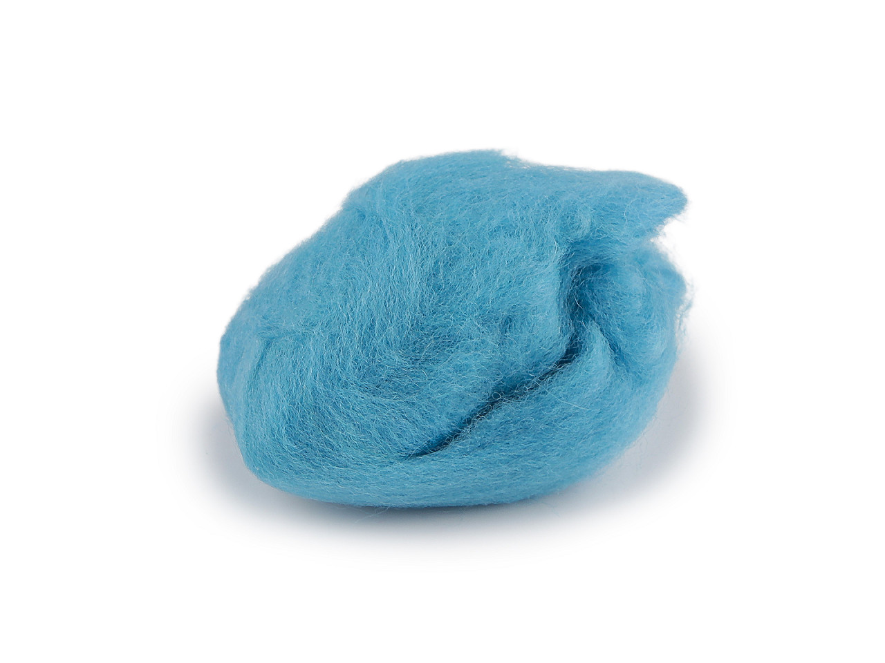 Lână de oaie 5 g pieptănată - Albastru azur (1 Sac)