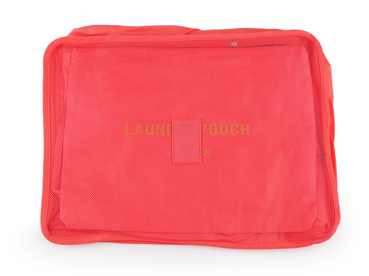 Set de organizatori de călătorie pentru valiză 6 buc - Roz somon închis (1 Set)