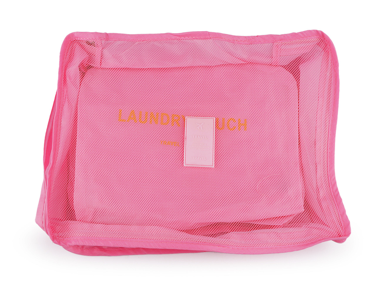Set de organizatori de călătorie pentru valiză 6 buc - Roz somon închis (1 Set)