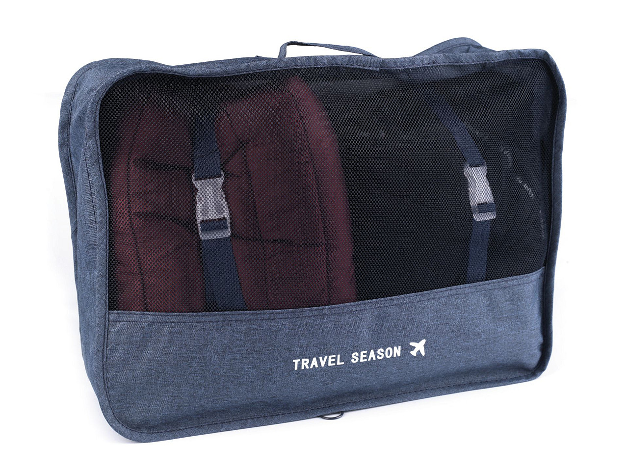 Set de organizatoare de călătorie pentru valiză 7 buc - Negru (1 Set)