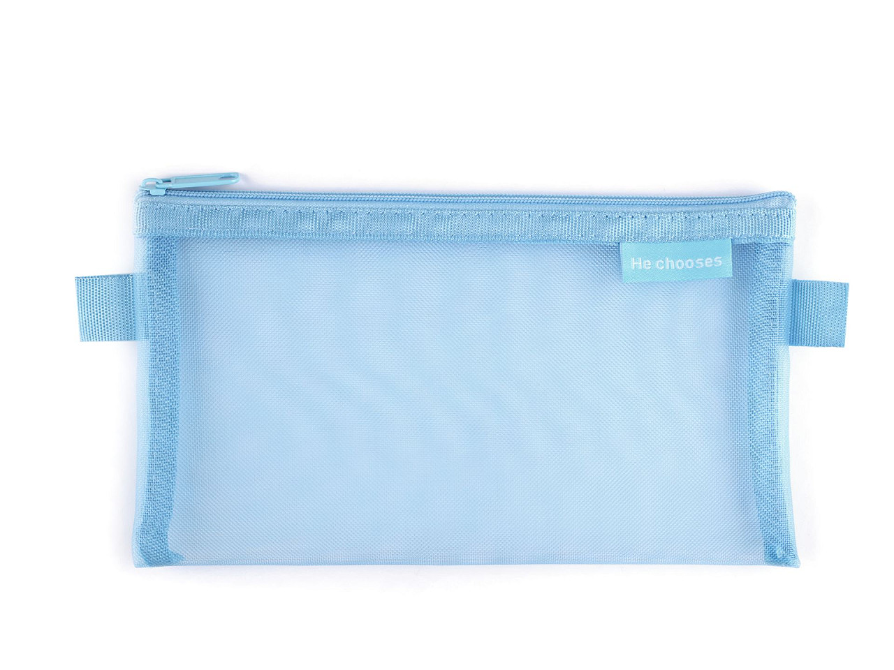 Etui / portofel plasa 20x12 cm - Roz deschis (1 Bucată)