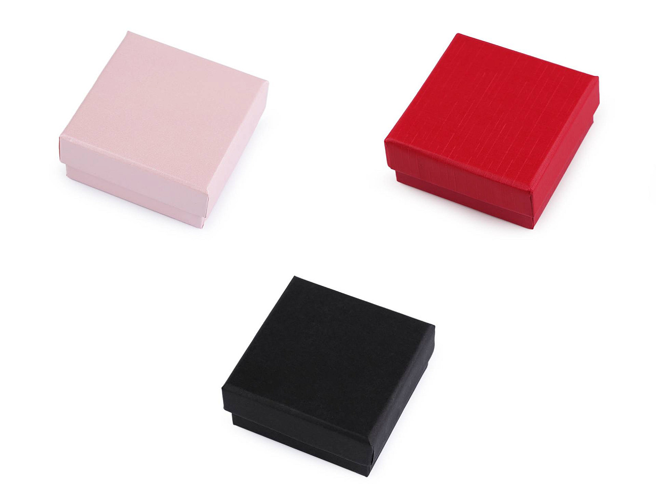 Cutie de bijuterii 7x7 cm - Negru (1 Bucată)