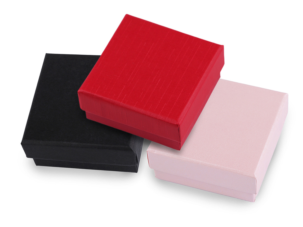 Cutie de bijuterii 7x7 cm - Negru (1 Bucată)