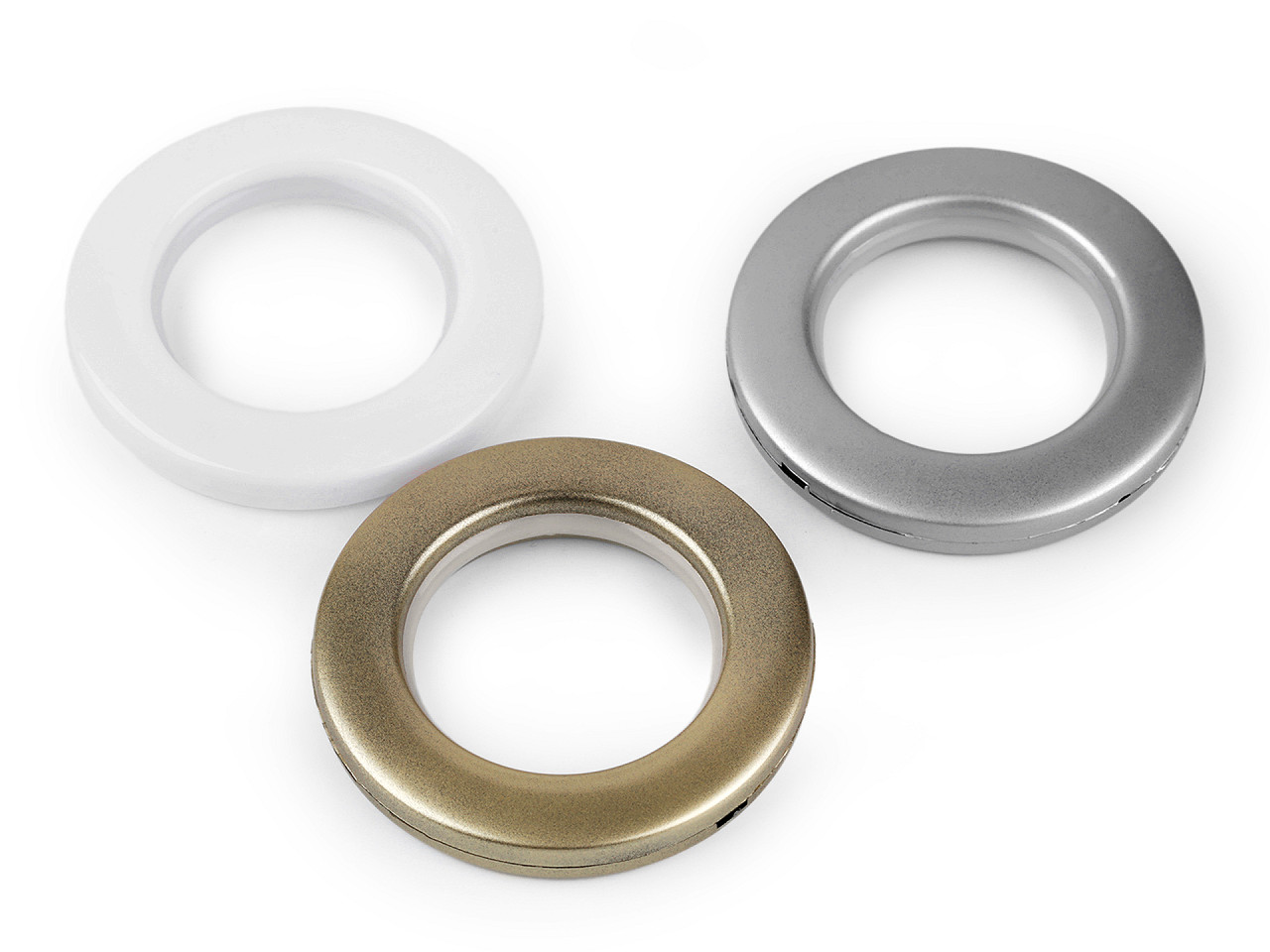 Ocheți pentru perdele și draperii interior ø42 mm - Auriu deschis (100 Seturi)