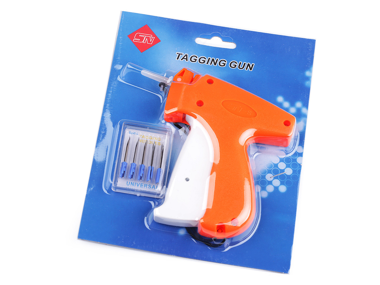 Pistol de agățat etichete cu ace de rezervă - Portocaliu (1 Set)