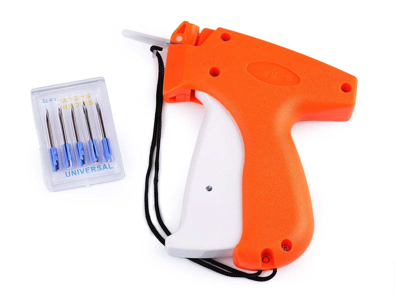 Pistol de agățat etichete cu ace de rezervă - Portocaliu (1 Set)