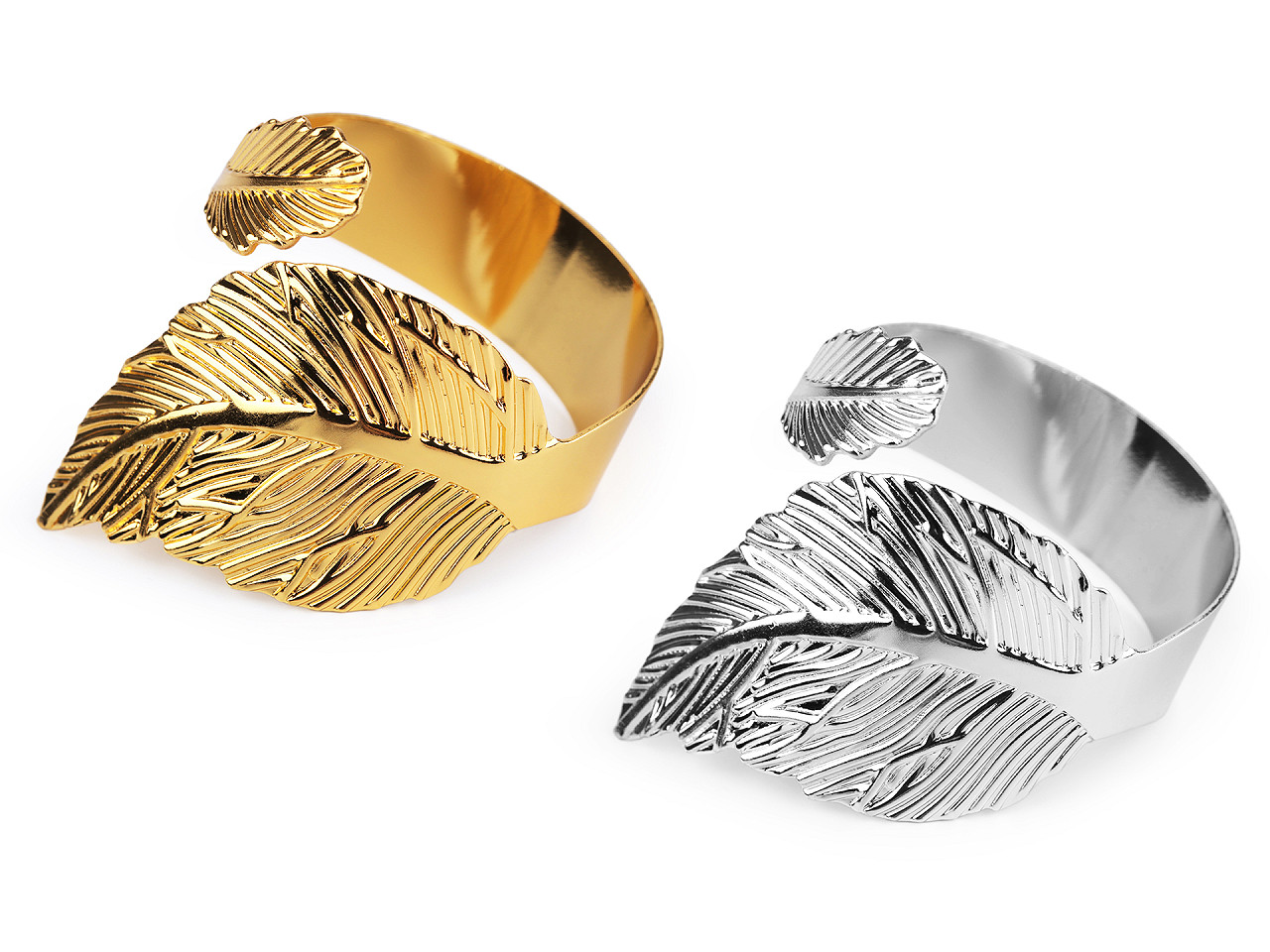 Inel metalic pentru servetele - Argintiu (10 Bucăți)