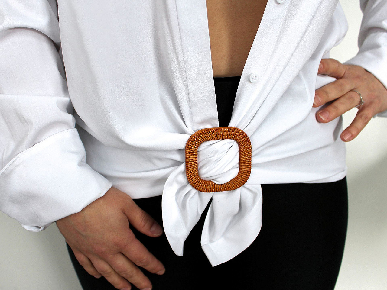 Catarama de centura, gaura 40 mm - Maro bronz (10 Bucăți)