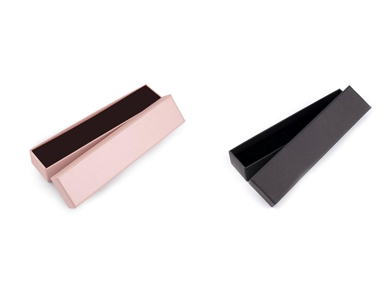 Cutie de bijuterii 4,5x21 cm - Negru (12 Bucăți)