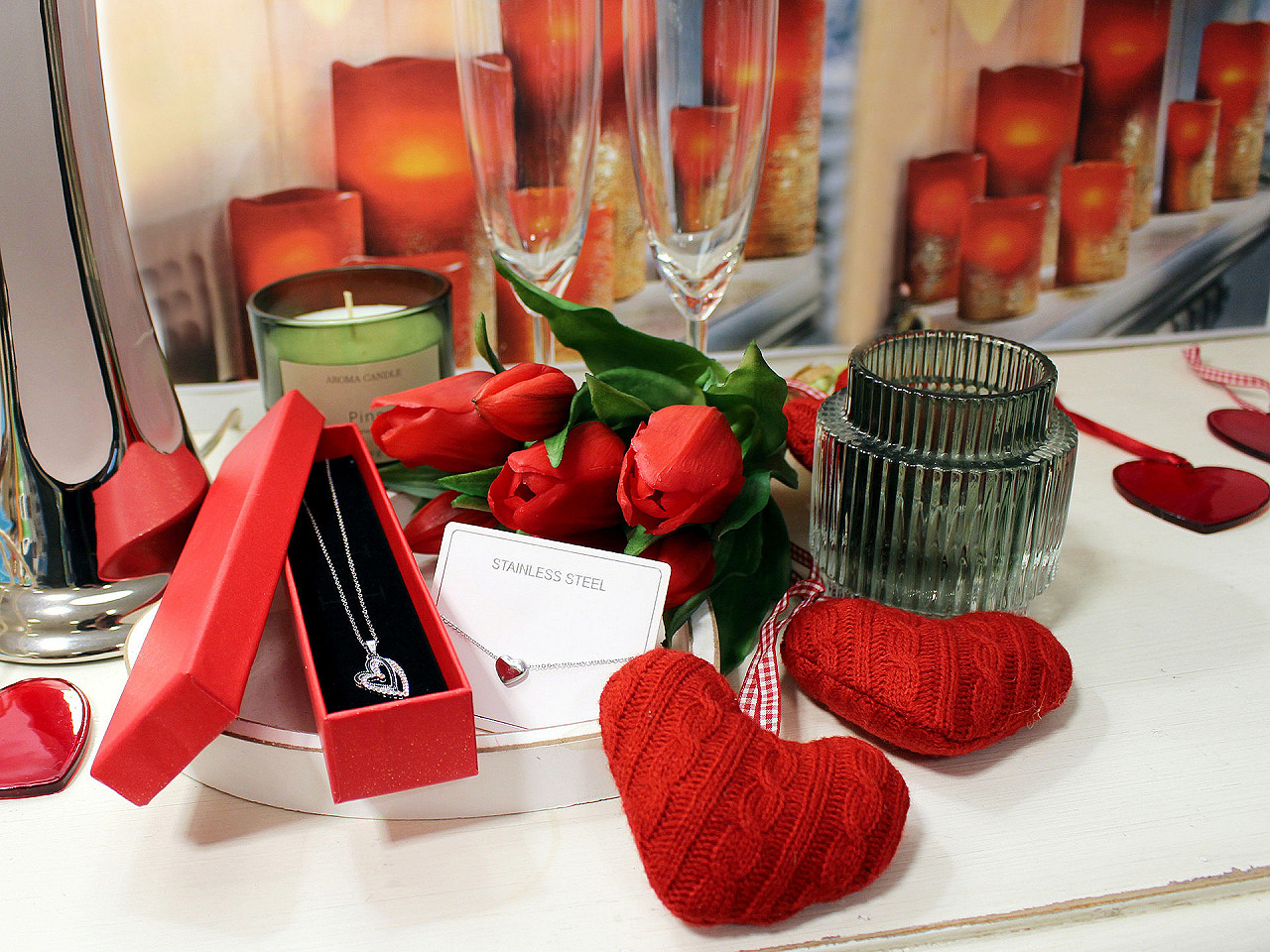 Cutie de bijuterii 4,5x21 cm - Negru (12 Bucăți)