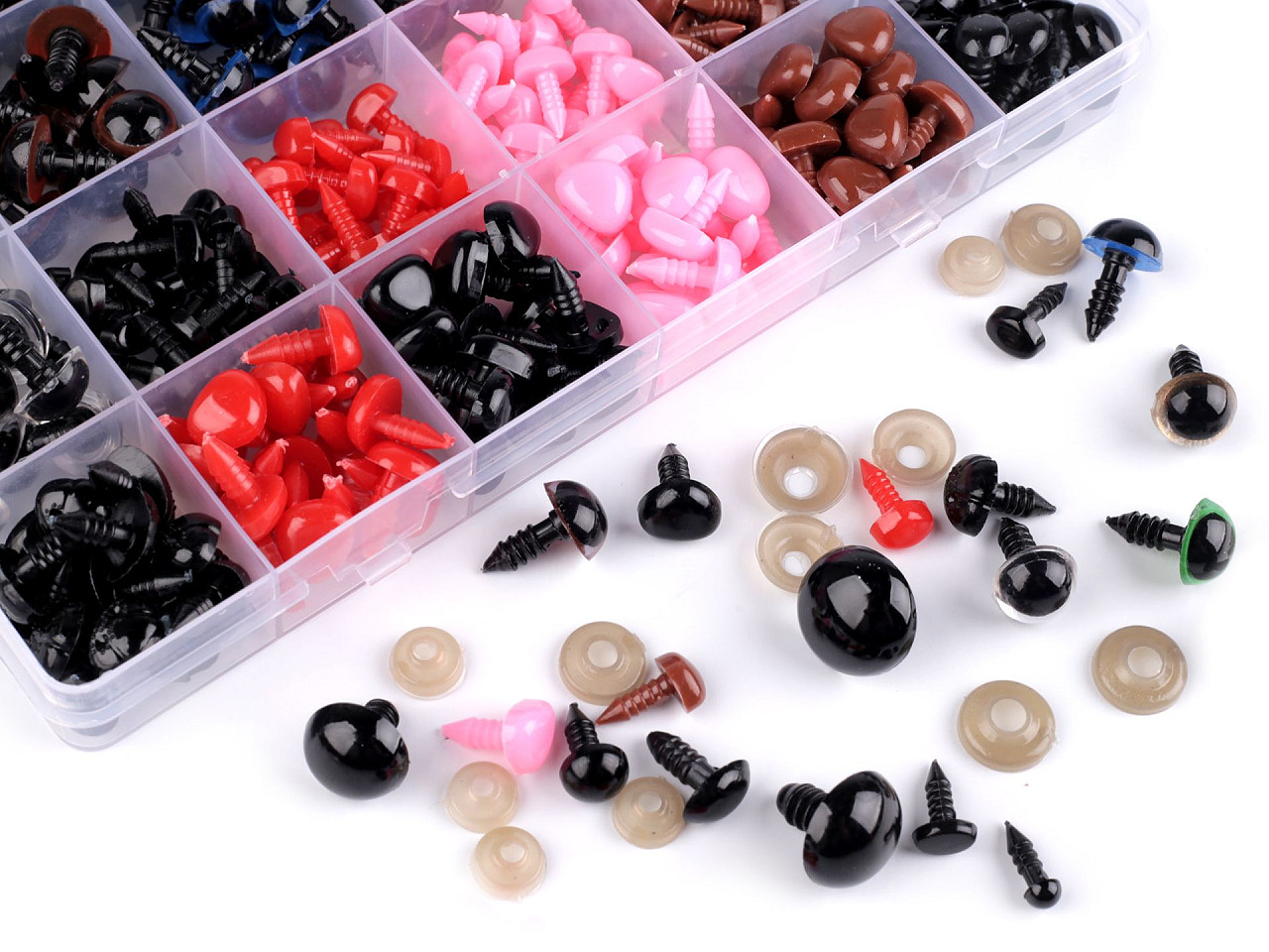 Set de ochi si nasuri cu siguranță pentru jucării 420 seturi - Mix (1 Set)