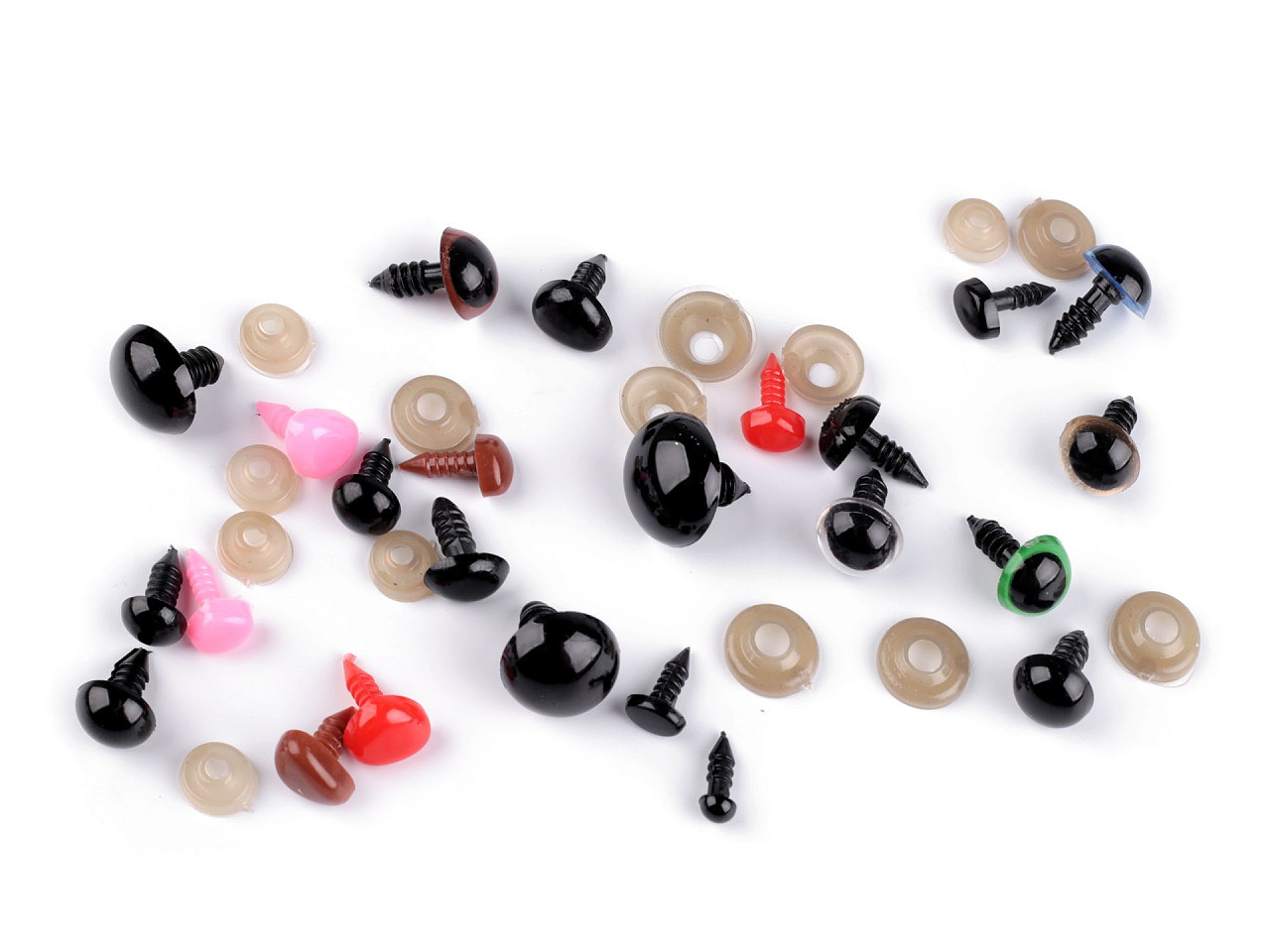 Set de ochi si nasuri cu siguranță pentru jucării 420 seturi - Mix (1 Set)