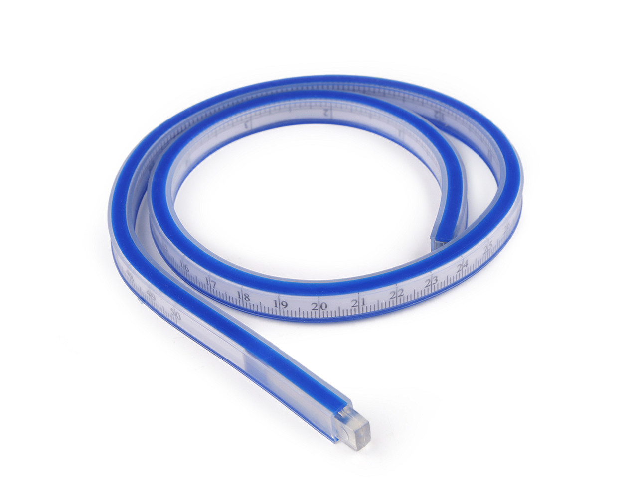 Riglă flexibilă 50 cm, 60 cm - Albastru delta (1 Bucată)