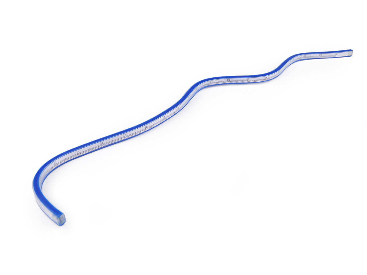 Riglă flexibilă 50 cm, 60 cm - Albastru delta (1 Bucată)
