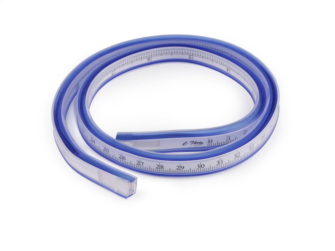 Riglă flexibilă 50 cm, 60 cm - Albastru delta (1 Bucată)