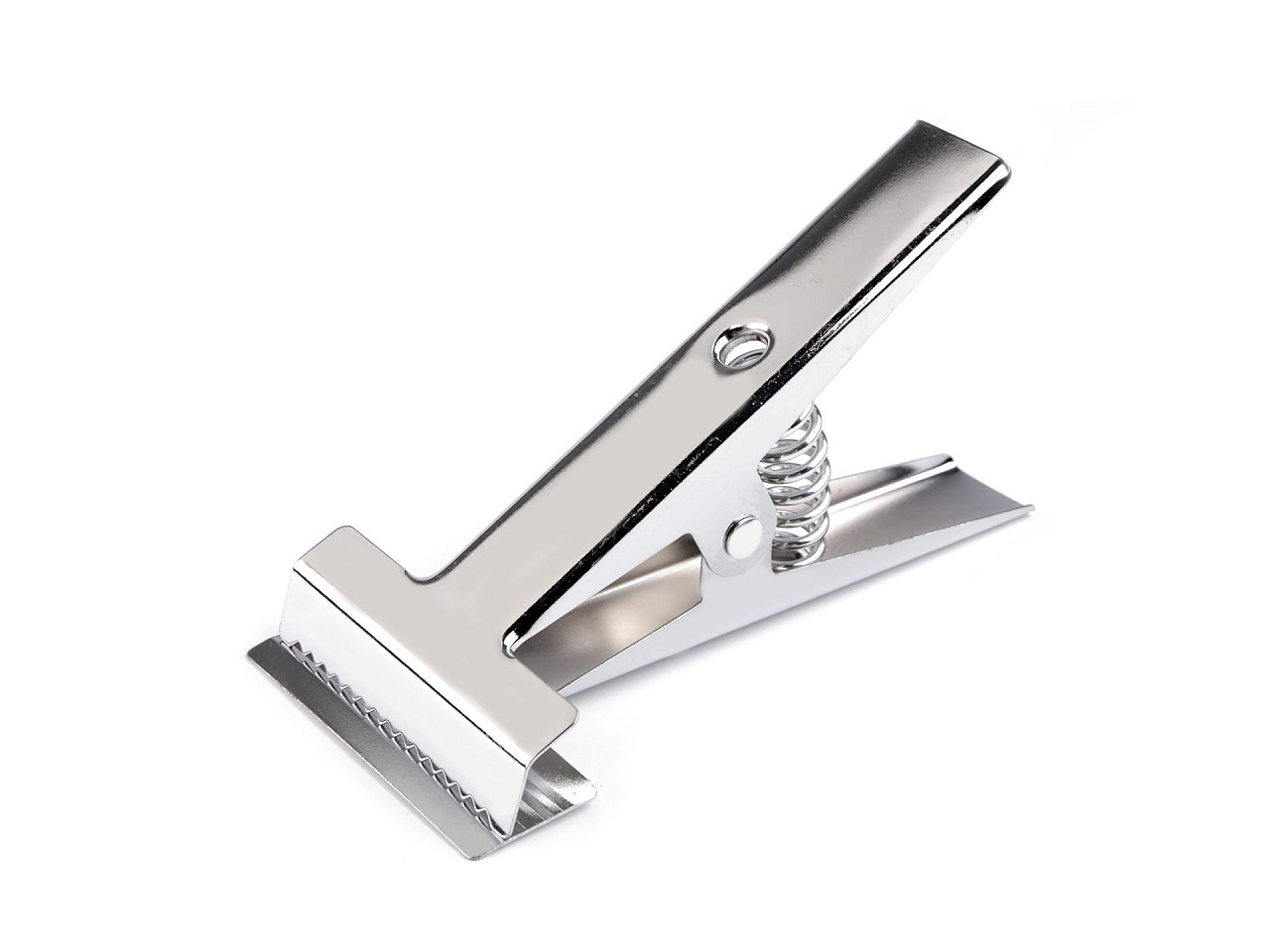 Clip metalic pentru țesături 8 cm - Nichel (1 Bucată)