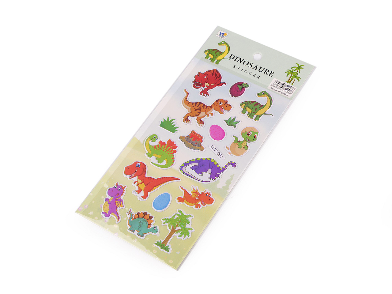 Autocolante din plastic - animale, pisici, cosmonauți, dinozauri - Conform imaginii (1 Card)