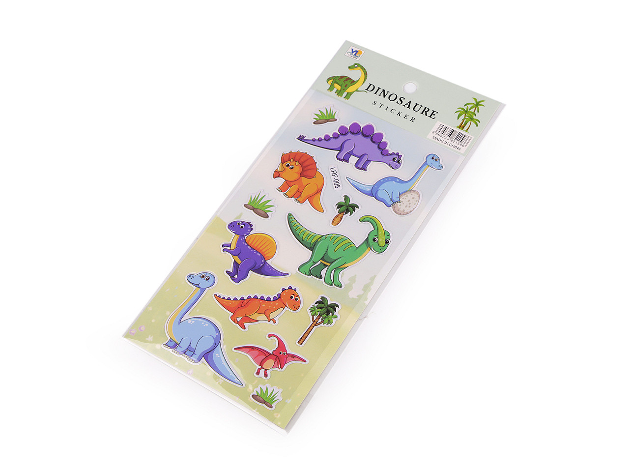 Autocolante din plastic - animale, pisici, cosmonauți, dinozauri - Conform imaginii (1 Card)