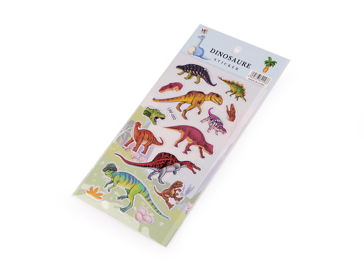 Autocolante din plastic - animale, pisici, cosmonauți, dinozauri - Conform imaginii (1 Card)