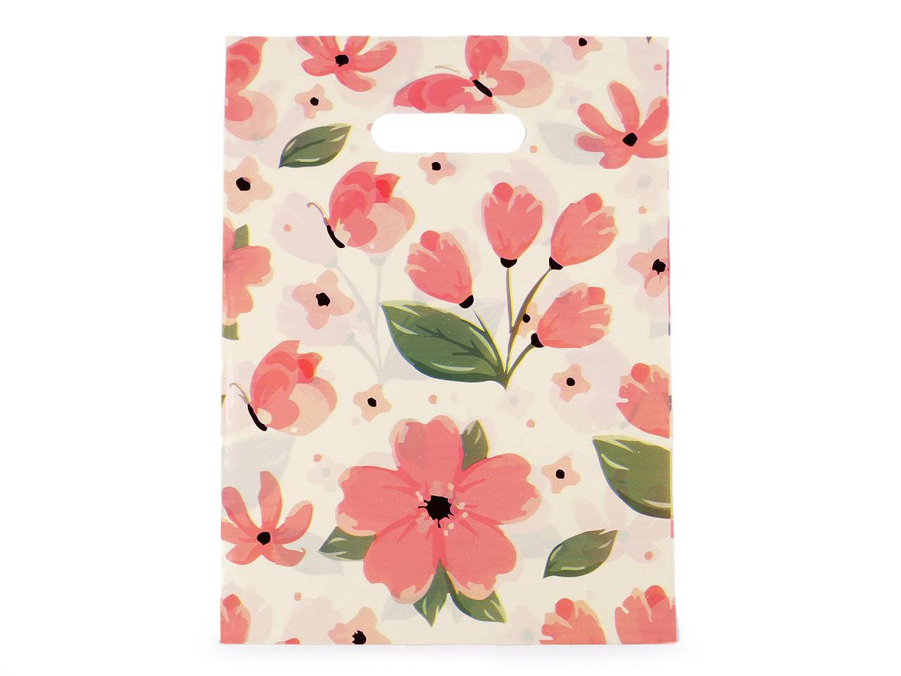 Punga de plastic 19,5x30 cm - Crem foarte deschis (50 Bucăți)