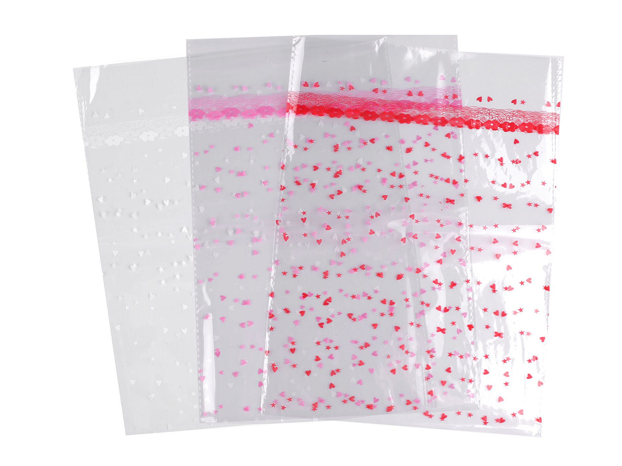 Saculeț din celofan 18x25 cm - Alb (100 Bucăți)