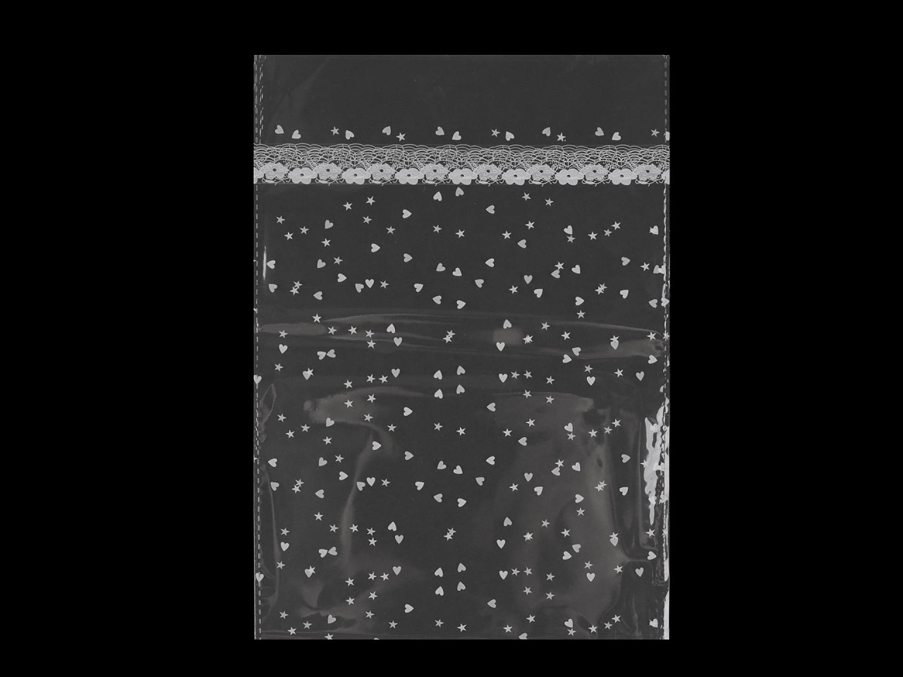 Saculeț din celofan 18x25 cm - Alb (100 Bucăți)