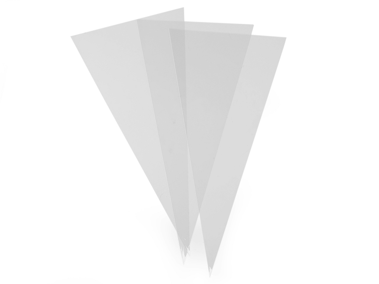 Saculet celofan / con 17x35 cm - Transparent (20 Bucăți)