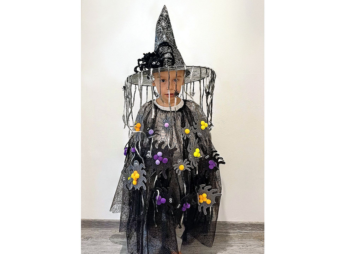 Organza pânză de păianjen - Portocaliu (1 Metru)