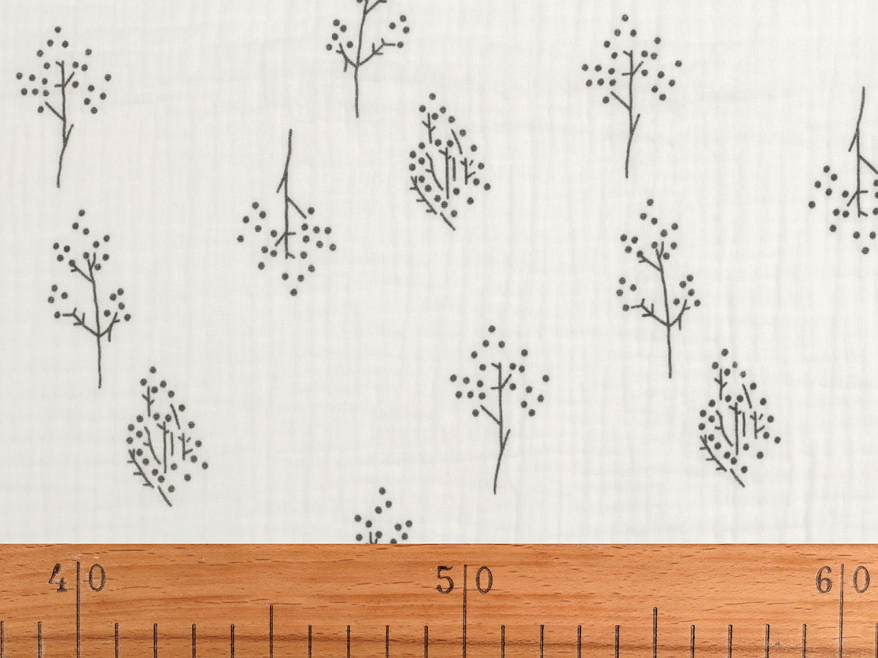 Muselina / sifon crengute - Off white (1 Metru)