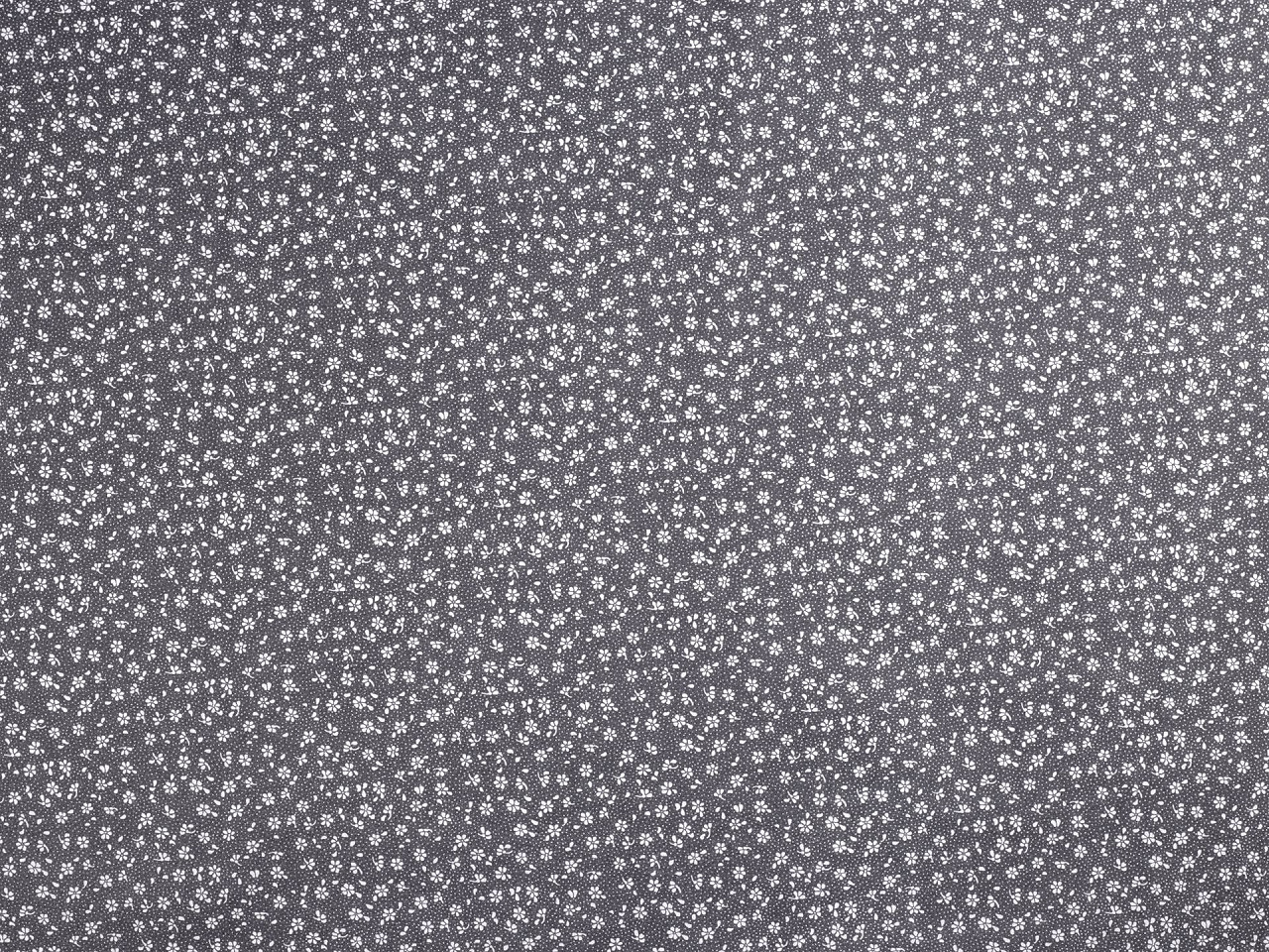 Țesătură de bumbac / pânză flori mici - Roșu (1 Metru)