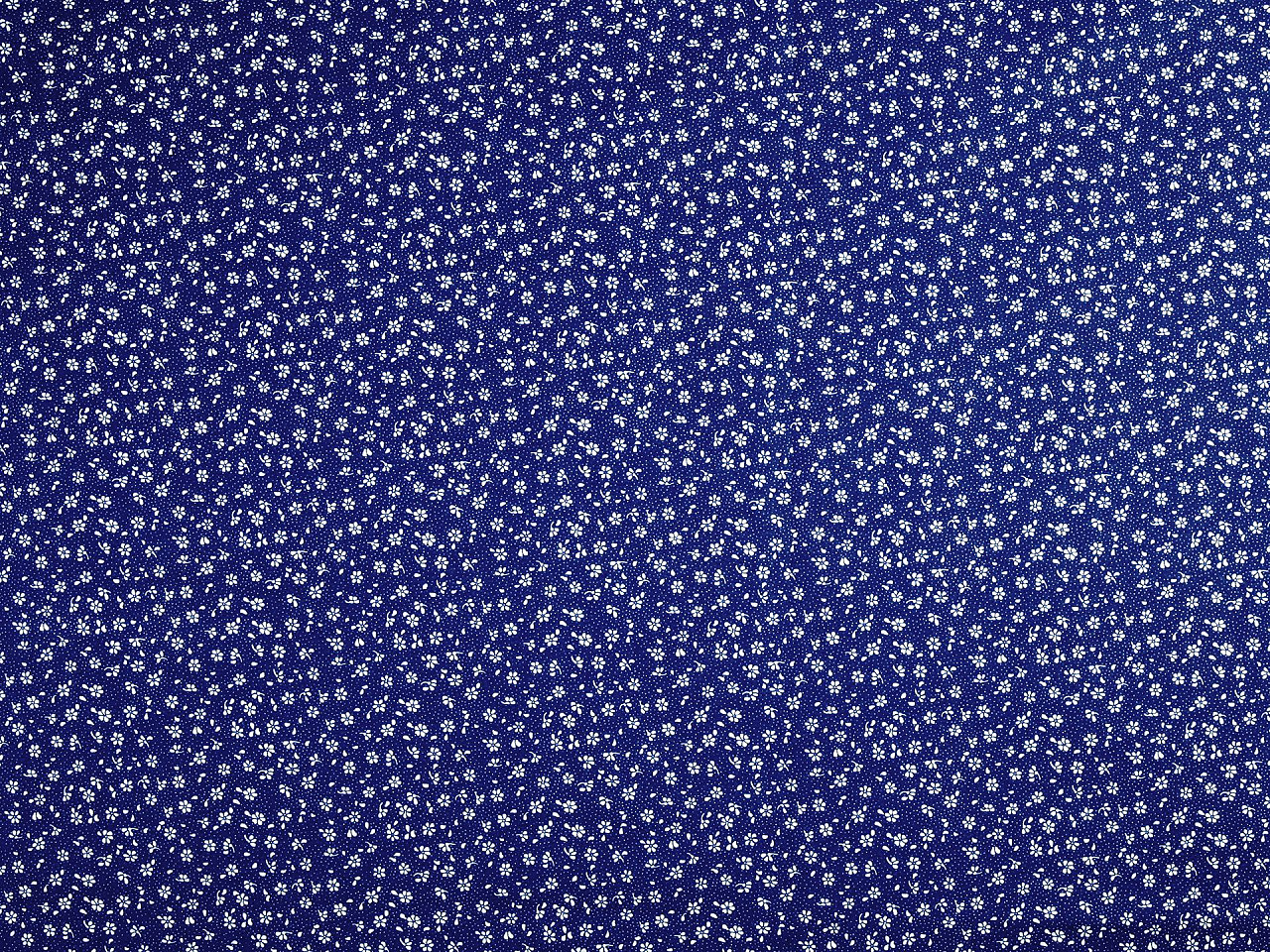 Țesătură de bumbac / pânză flori mici - Roșu (1 Metru)