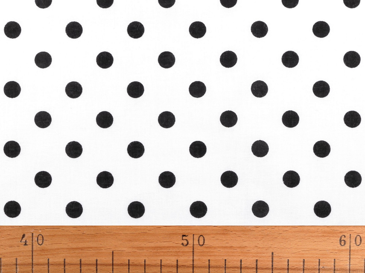 Țesătură de bumbac / pânză buline - Albastru închis (1 Metru)