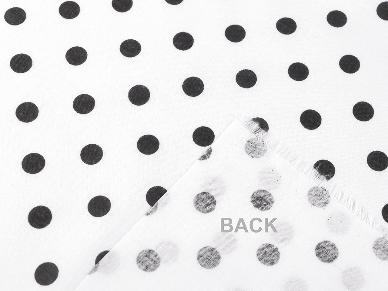 Țesătură de bumbac / pânză buline - Albastru închis (1 Metru)