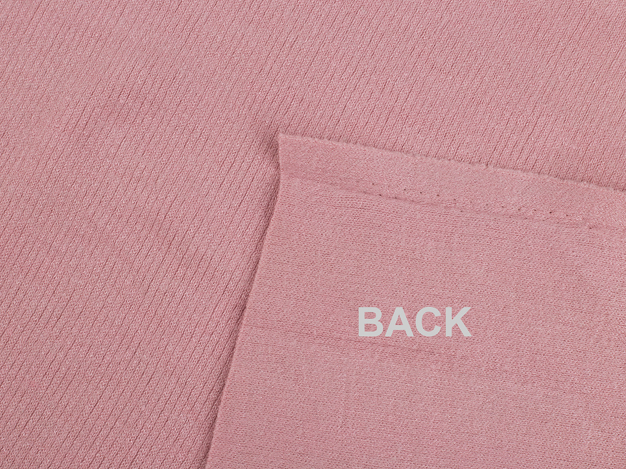 Tricot din bumbac cu nervuri / țesătură fină de pulover - Bej deschis (1 Metru)