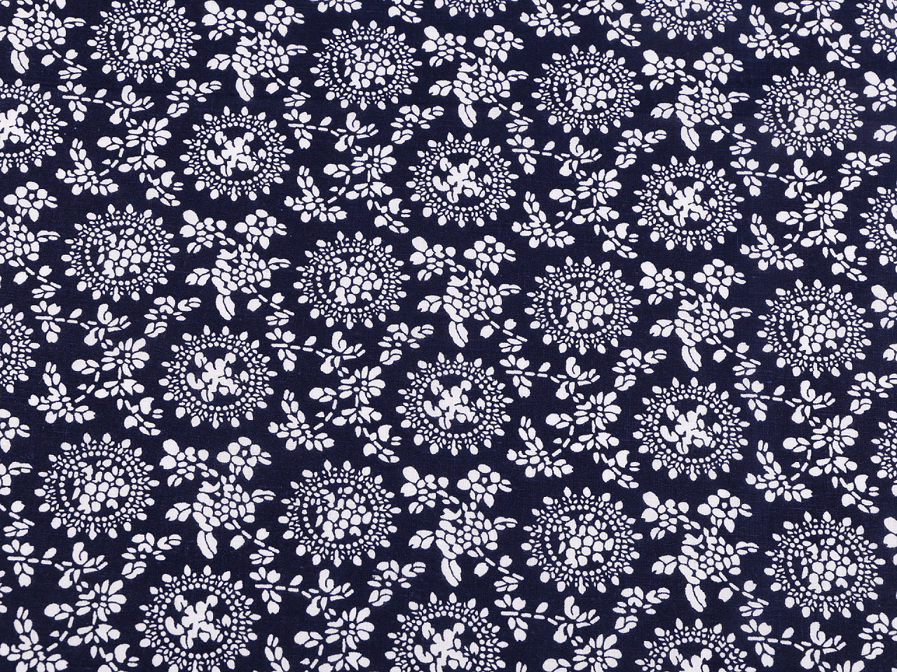 Țesătură de bumbac / pânză plante - Albastru închis (1 Metru)