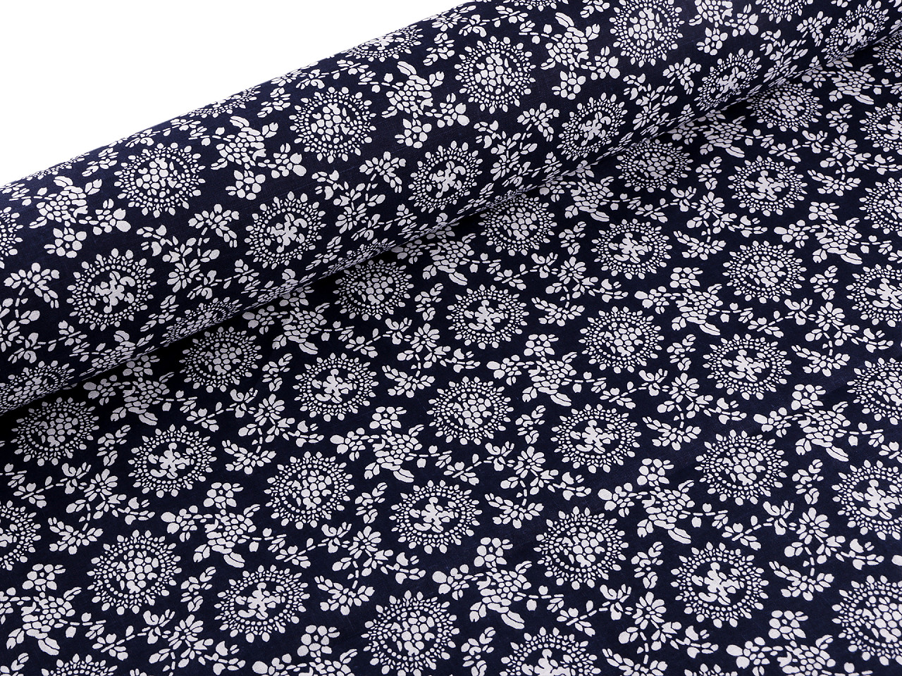 Țesătură de bumbac / pânză plante - Albastru închis (1 Metru)