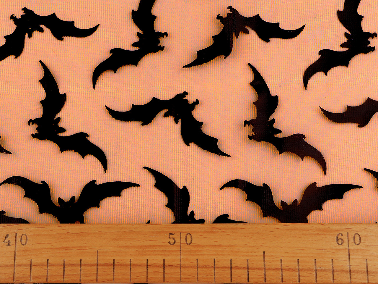 Tesatura din sifon lilieci - Negru (1 Metru)