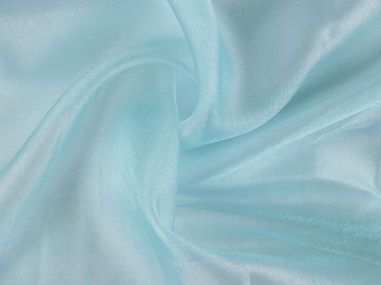 Organza decorativa lucioasa - Crem deschis (1 Metru)