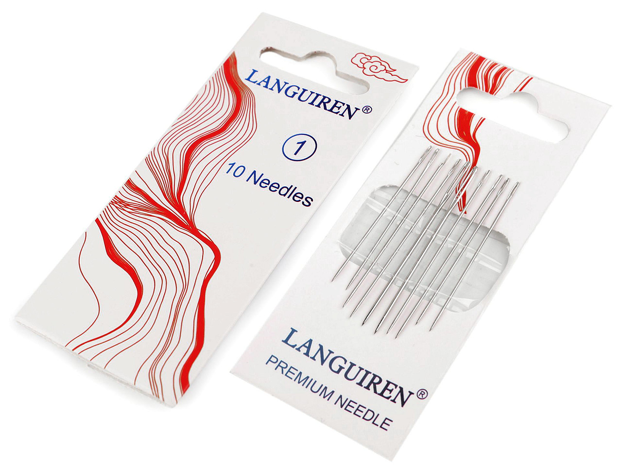 Ace din oțel inoxidabil pentru cusut, patchwork și broderie - Nichel (1 Card)