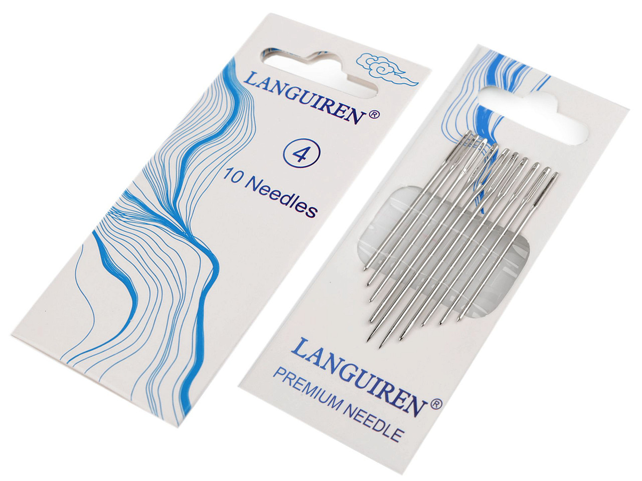 Ace din oțel inoxidabil pentru cusut, patchwork și broderie - Nichel (1 Card)