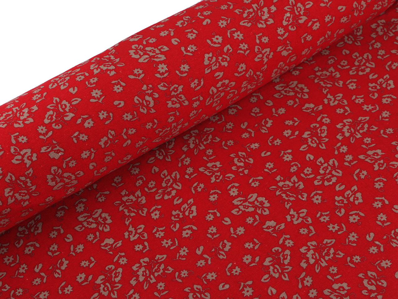 Țesătură de bumbac / pânză subțire - Vișiniu (1 Metru)