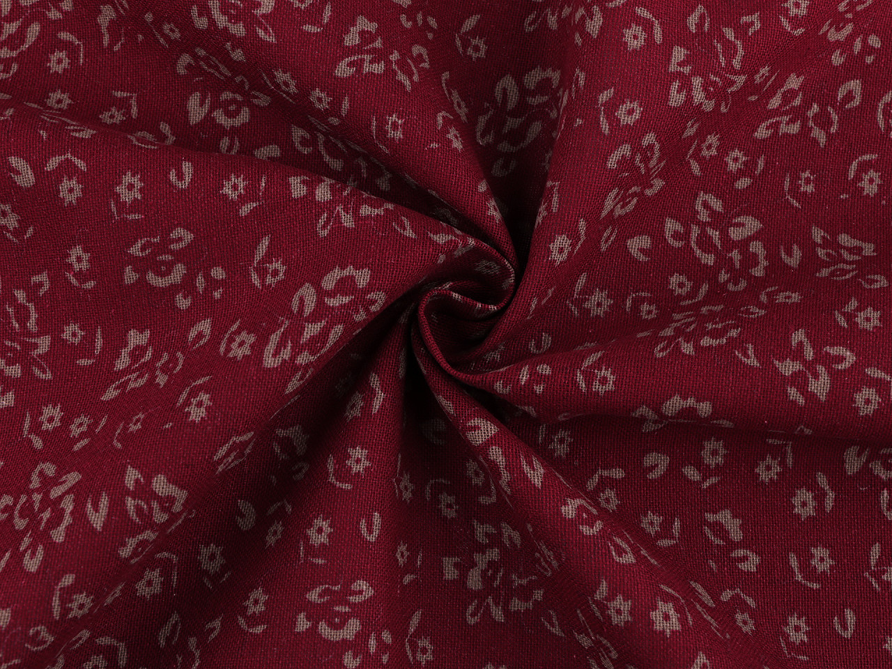 Țesătură de bumbac / pânză subțire - Vișiniu (1 Metru)