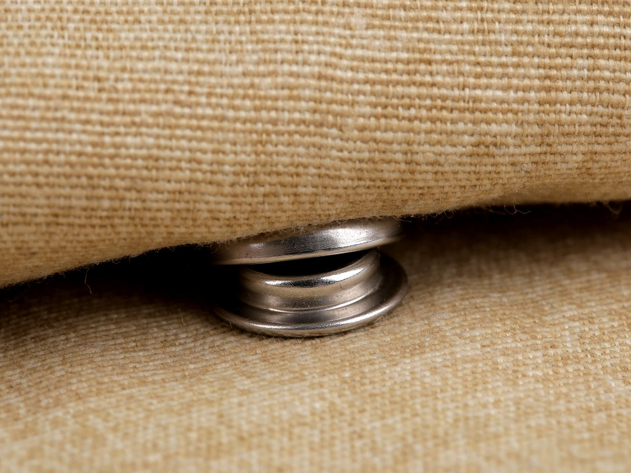 Capse din inox ø15 mm - Nichel (50 Seturi)