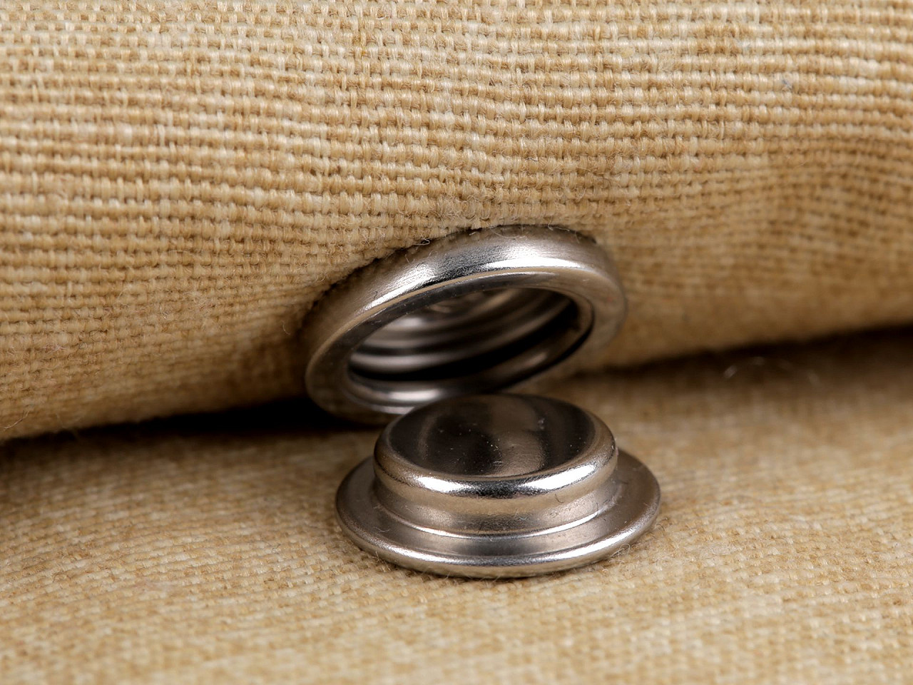 Capse din inox ø15 mm - Nichel (50 Seturi)