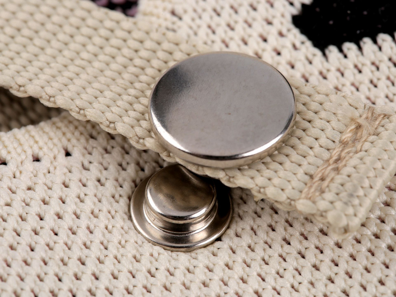 Capse din inox ø15 mm - Nichel (50 Seturi)