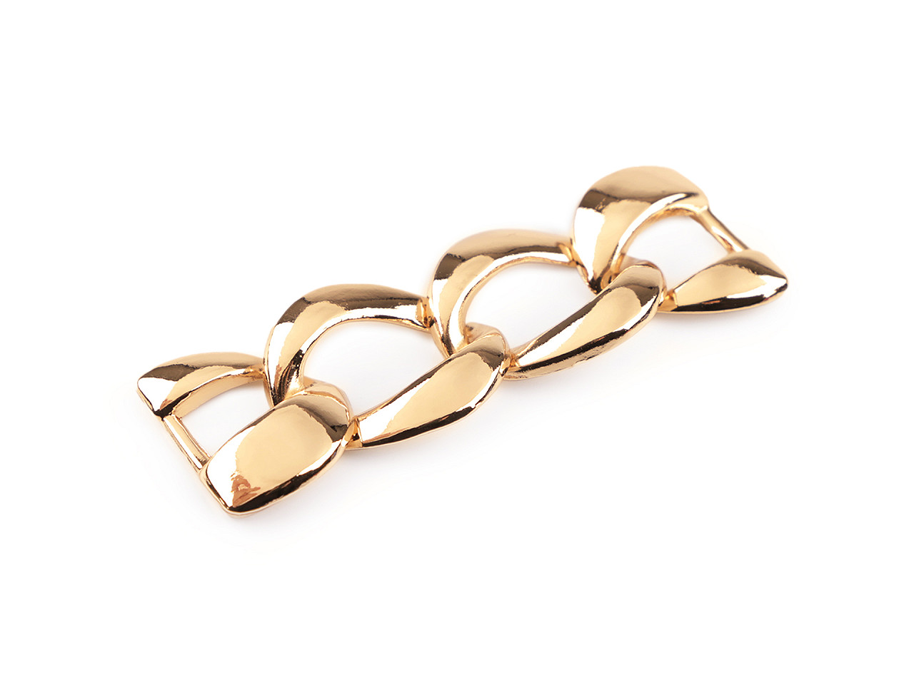 Lanț de design pentru decorarea hainelor, accesoriilor și costumelor de baie 2,1x6,2 cm - Auriu rose (5 Bucăți)