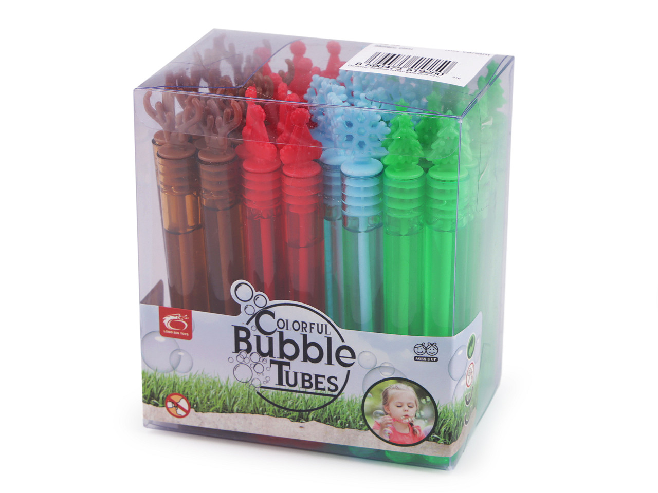 Baloane de săpun ren, fulg de nea, pălărie, brad - Maro (3 Bucăți)