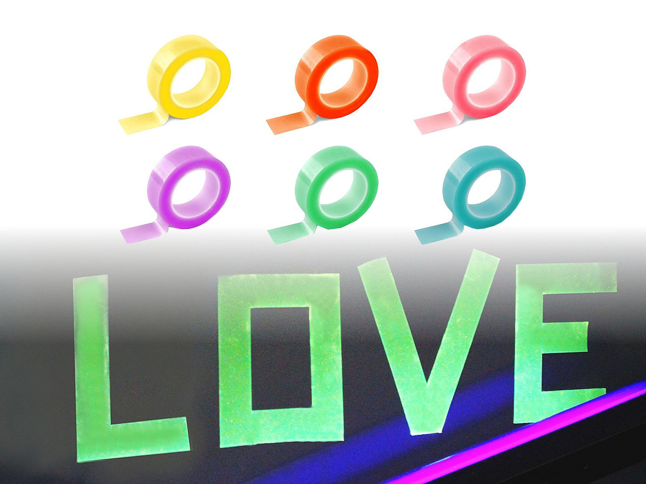 Banda nano adezivă cu două fețe 2 cm - Roz deschis (1 Bucată)