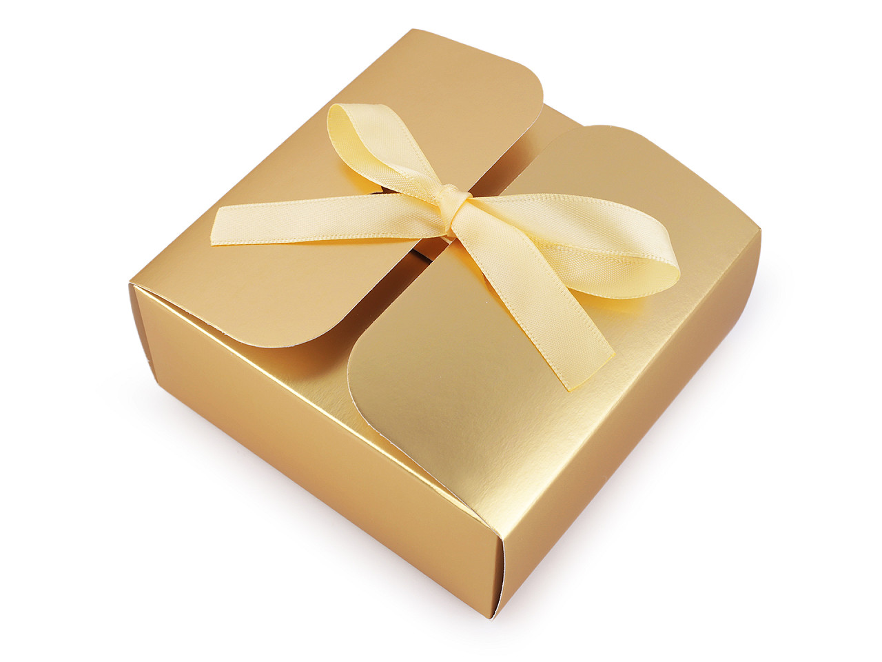 Cutie cadou cu panglică - Argintiu (12 Bucăți)