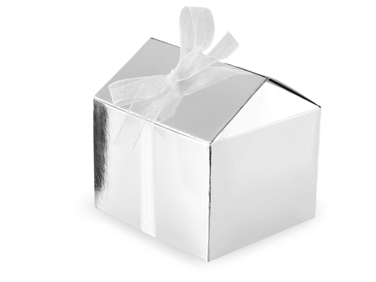 Cutie cadou de crăciun - Argintiu (12 Bucăți)